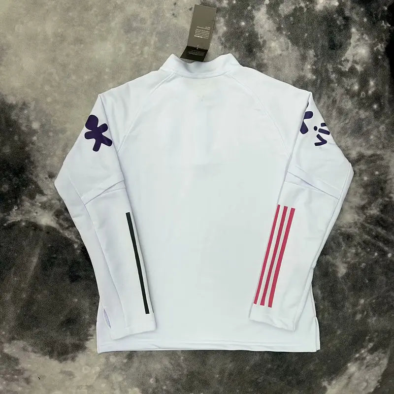 Pull Zippé Blanc Brésil – Édition Drip Seleção Ma boutique