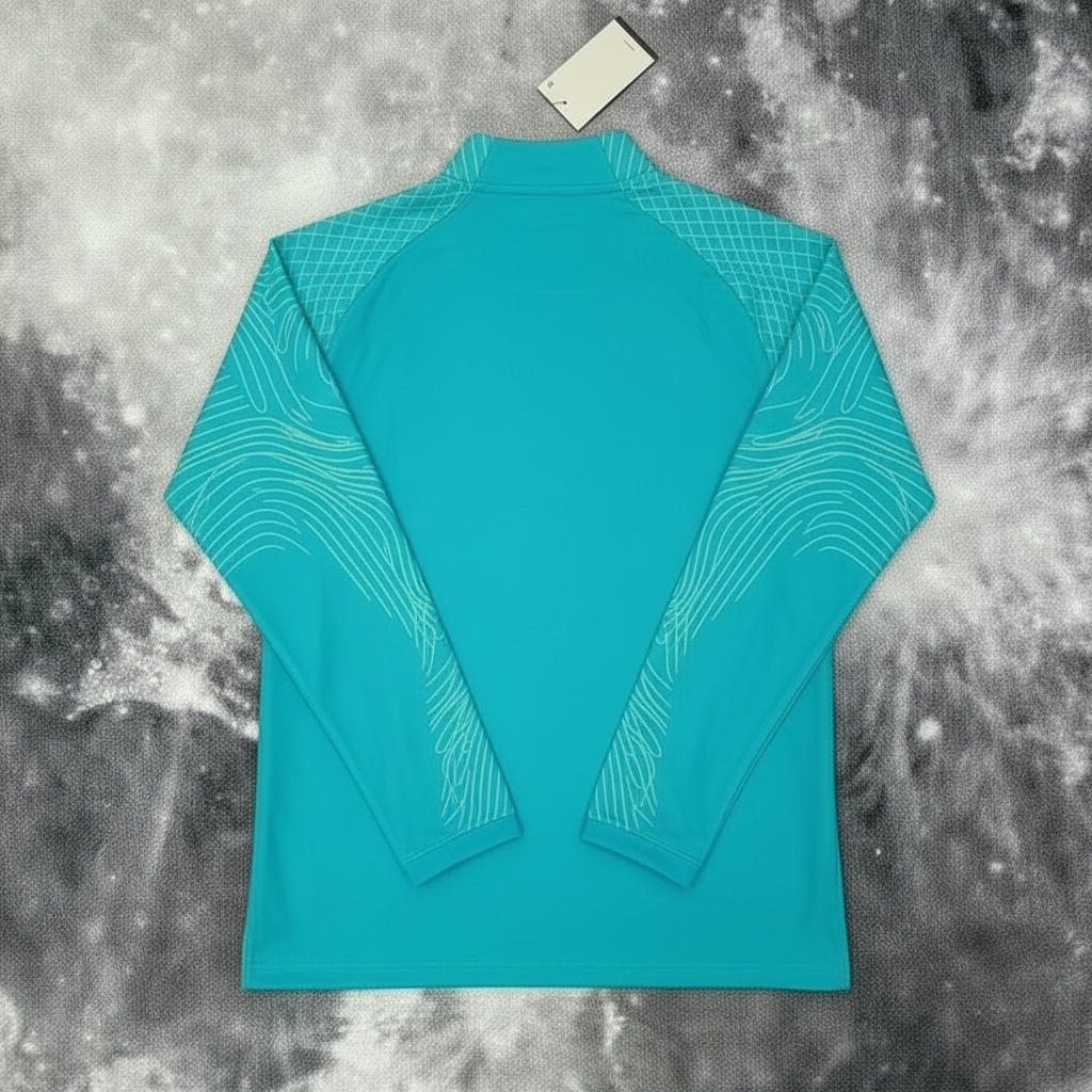 Pull Zippé Vert Brésil – Édition Drip Seleção