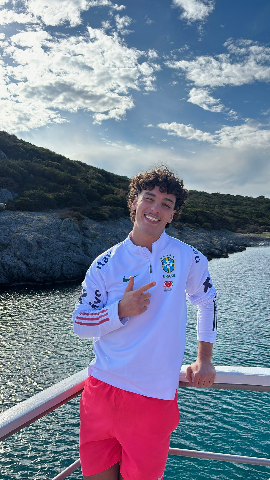 Pull Zippé Blanc Brésil – Édition Drip Seleção