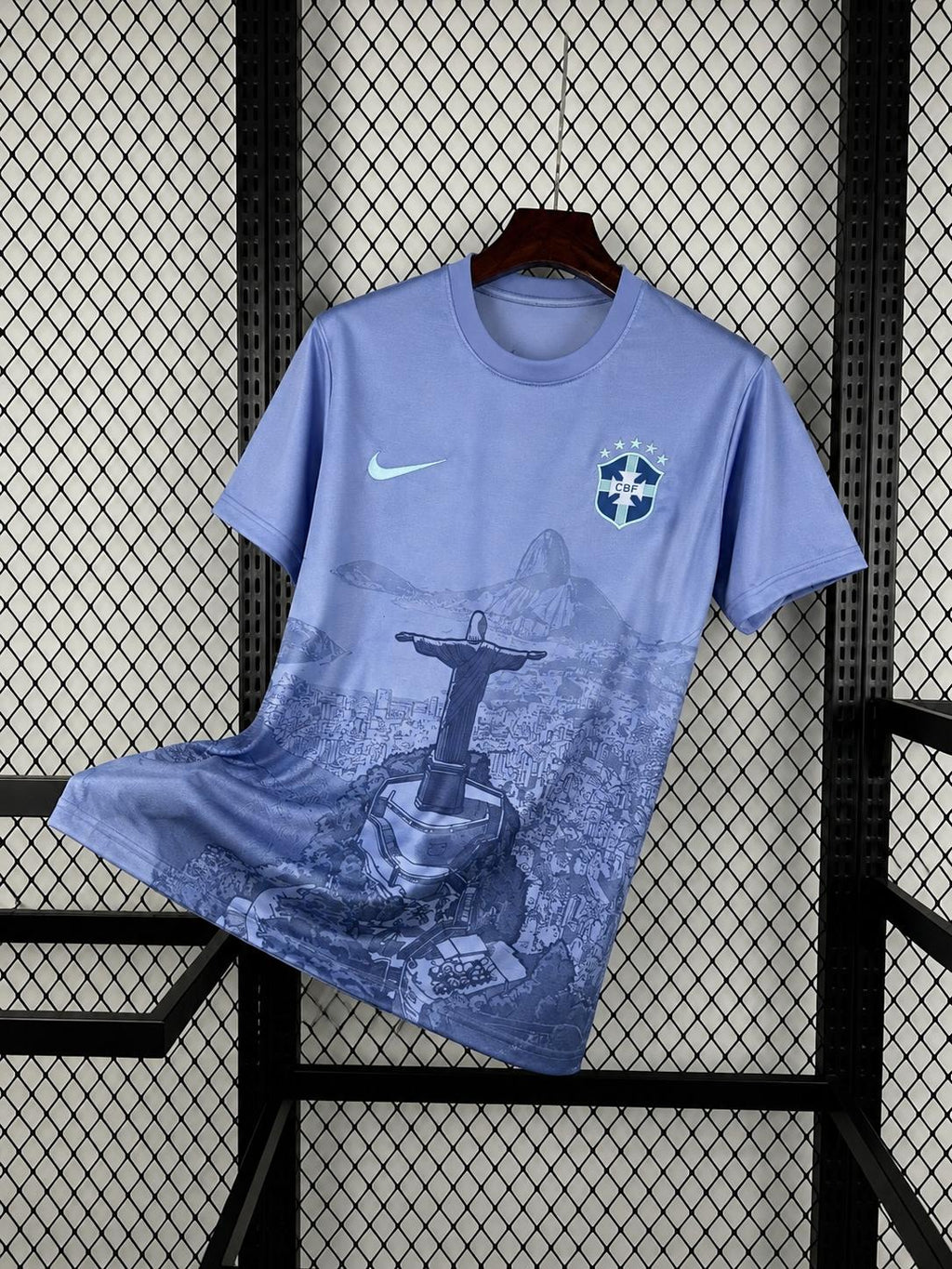 Maillot Seleção – Édition Cristo Redentor Bleu | Été 2026