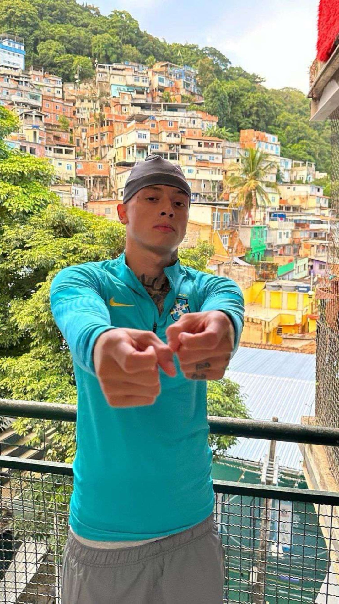 Pull Zippé Bleu Brésil – Édition Drip Seleção