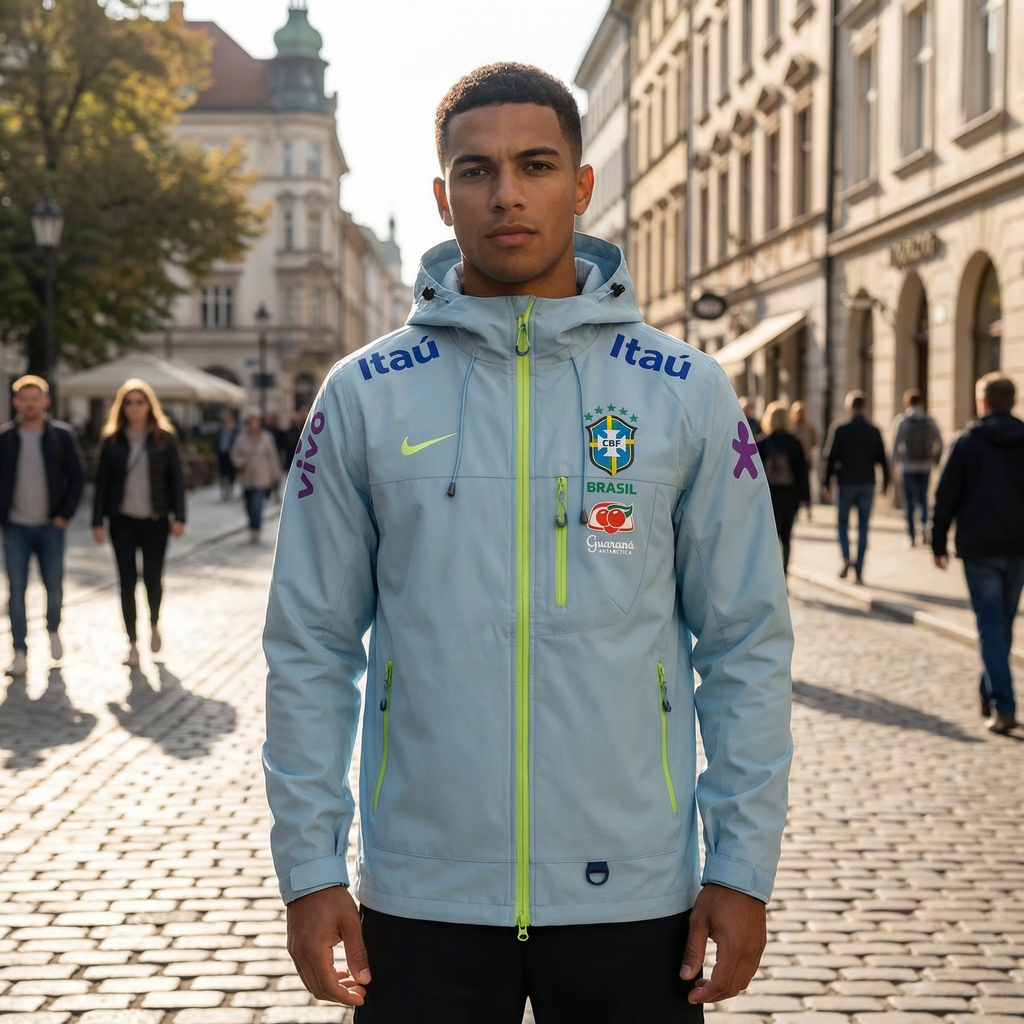 Veste Imperméable du Brésil - Bleu